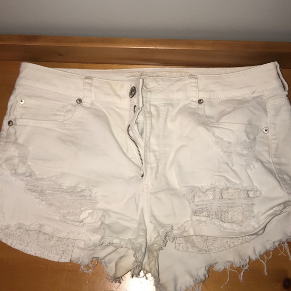 American Eagle Outfitters Pants - American Eagle Hi-Rise White Shorts